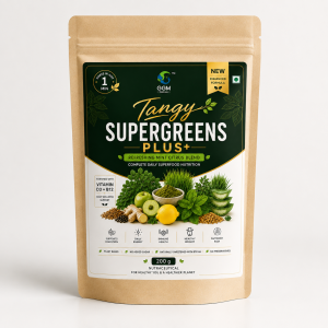 Tangy Supergreens Plus+ | Daily Superfood Greens with Vitamin D3 & B12 | 200g